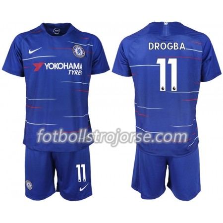 Chelsea Matchtröjor DROGBA 11 Barn Hemma Fotbollströja 2018-2019 Chelsea Matchtröjor DROGBA 11 Barn Hemma Fotbollströja 2018-2019